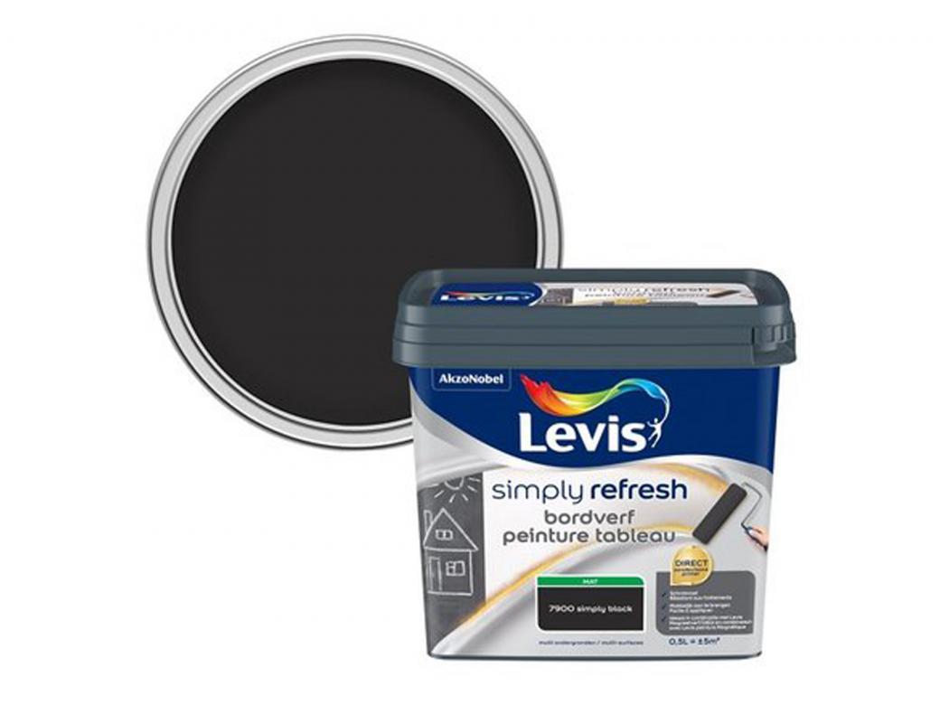 LEVIS SIMPLY REFRESH BORDVERF MAT SIMPLY BLACK 500ML