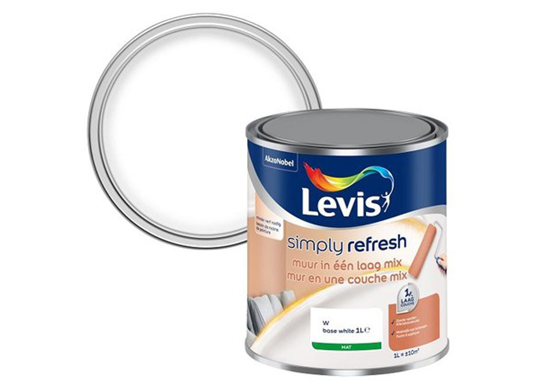 LEVIS SIMPLY REFRESH MUURVERF IN EEN LAAG MIX