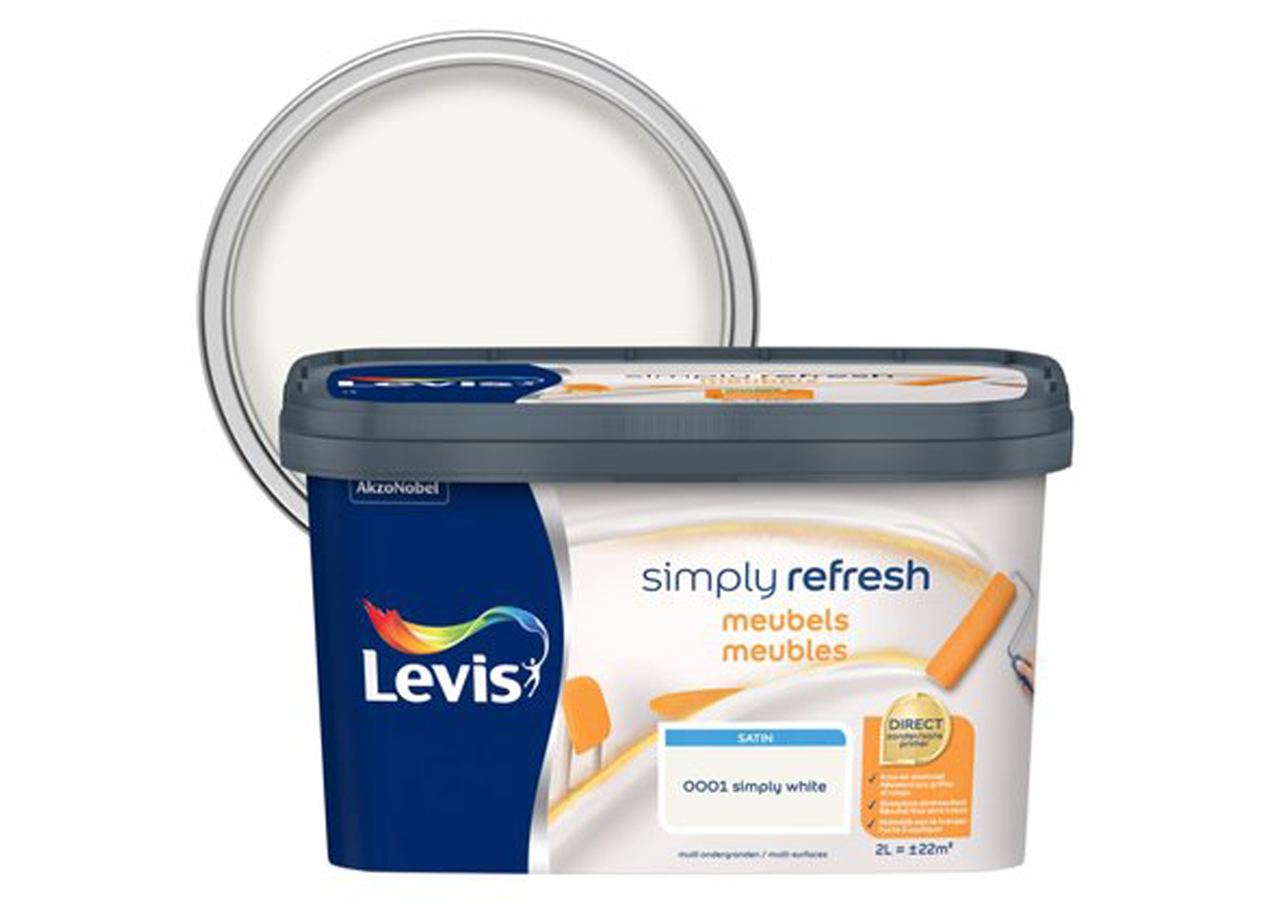 LEVIS SIMPLY REFRESH MEUBELS SATIN WHITE 2L