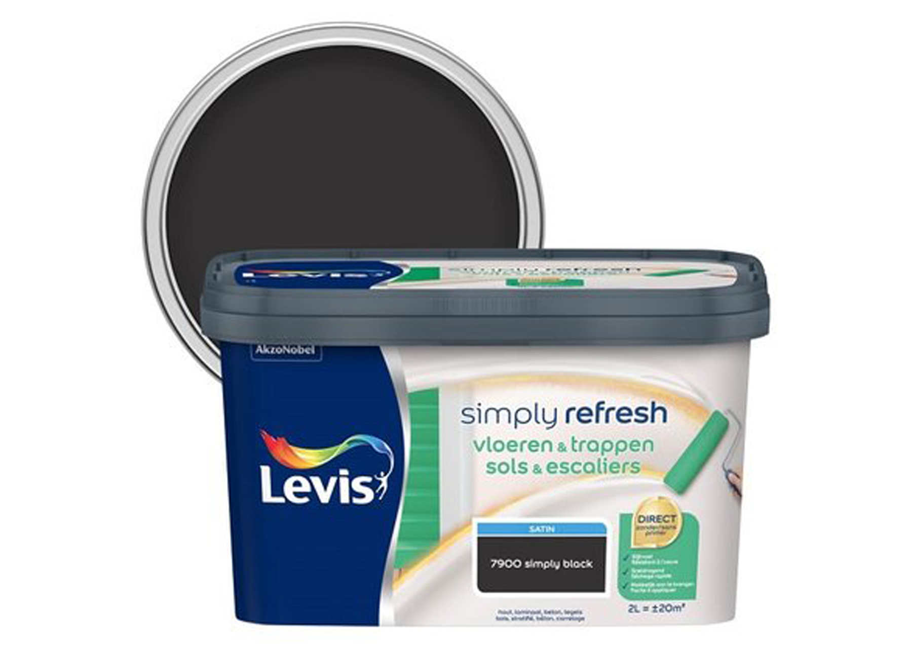 LEVIS SIMPLY REFRESH VLOEREN & TRAPPEN SATIN BLACK 2L