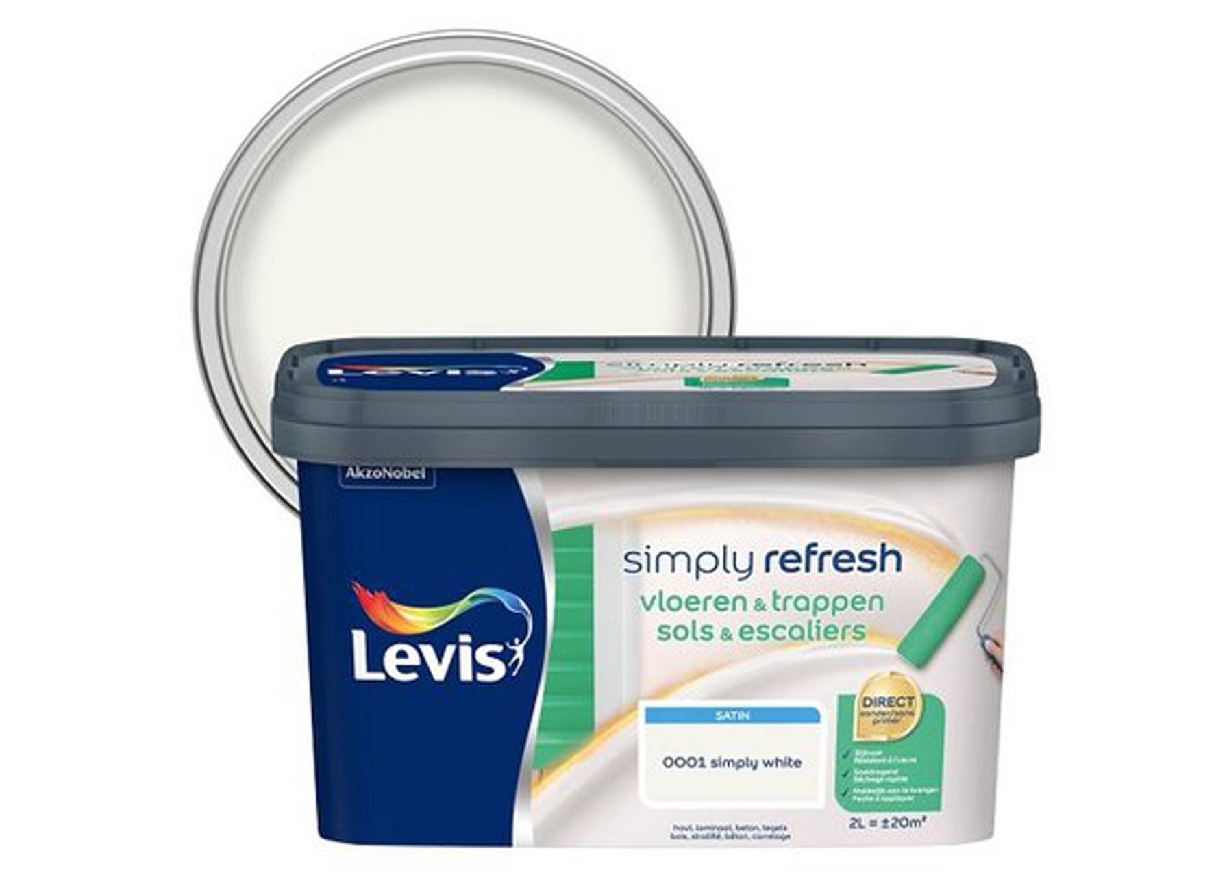 LEVIS SIMPLY REFRESH VLOEREN & TRAPPEN SATIN WHITE 2L