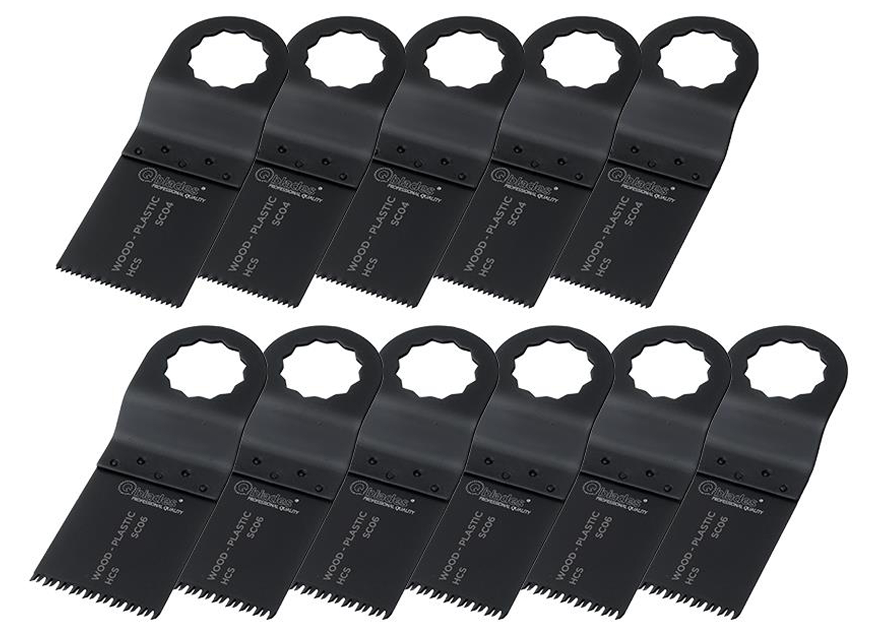 QBLADES KIT LAME DE SCIE PLONGEANTE HCS SC93 BOIS 11 PCS