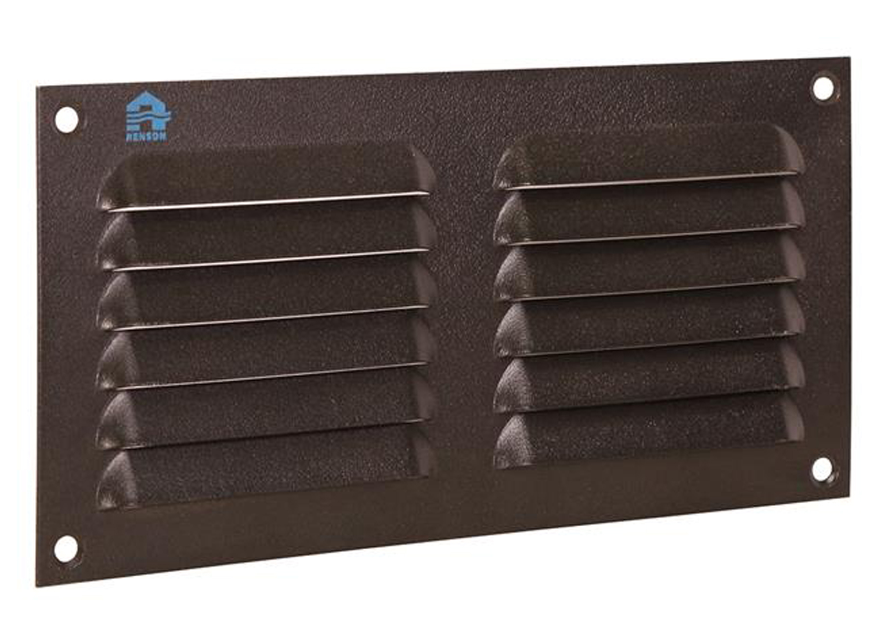 RENSON GRILLE ESTAMPEE RECTANGULAIRE NOIR 200X100MM