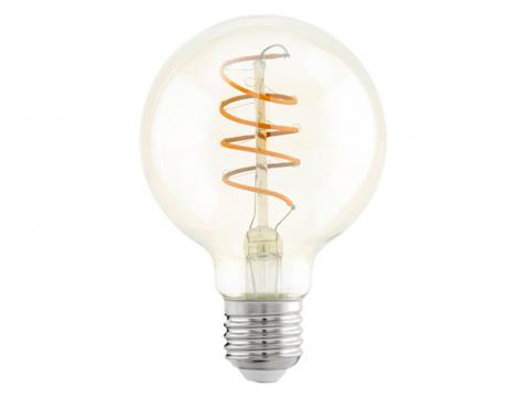 EGLO LAMPE LED G80 E27 4W 2200K AMBRE SPIRALE