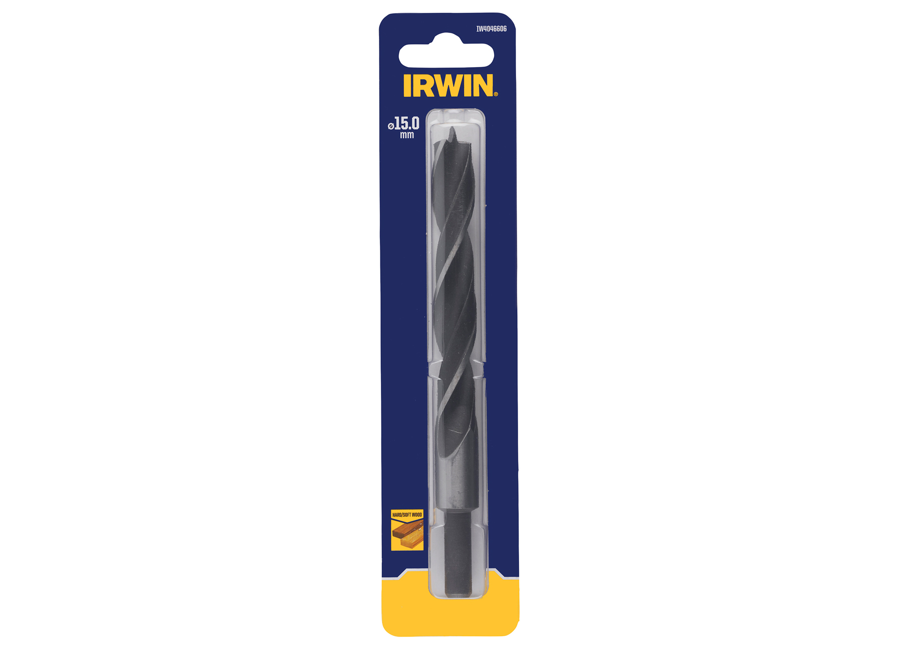 IRWIN HOUTSPIRAALBOOR BRAD POINT 15.0 X 165MM