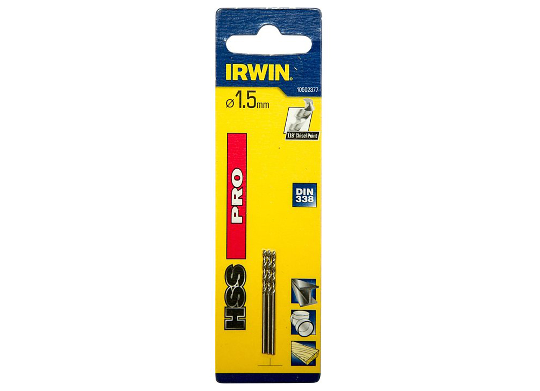 IRWIN HSS PRO METAALBOOR 1.5MM