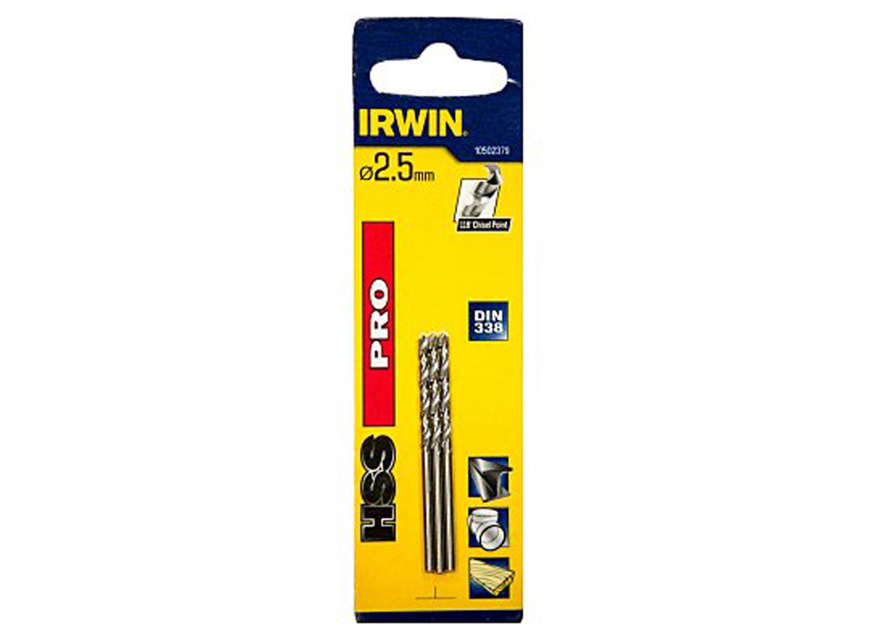 IRWIN HSS PRO METAALBOOR 2.5MM