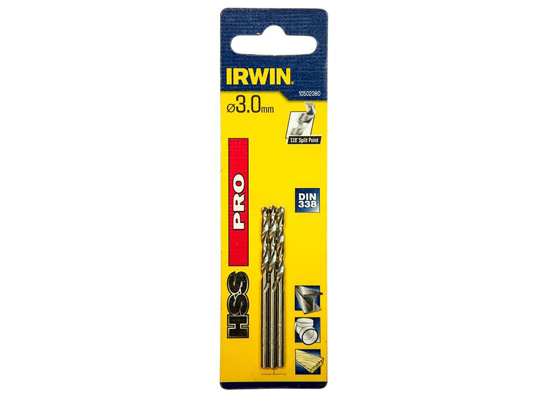 IRWIN HSS PRO METAALBOOR 3.0MM