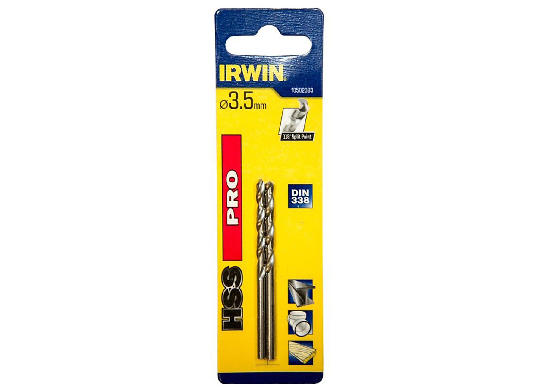 IRWIN HSS PRO METAALBOOR 3.5MM