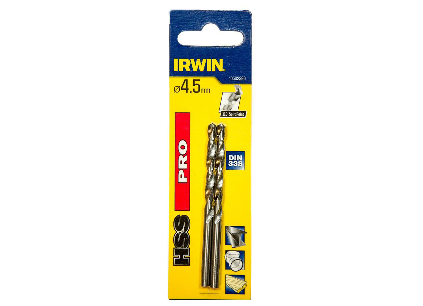 IRWIN HSS PRO METAALBOOR 4.5MM