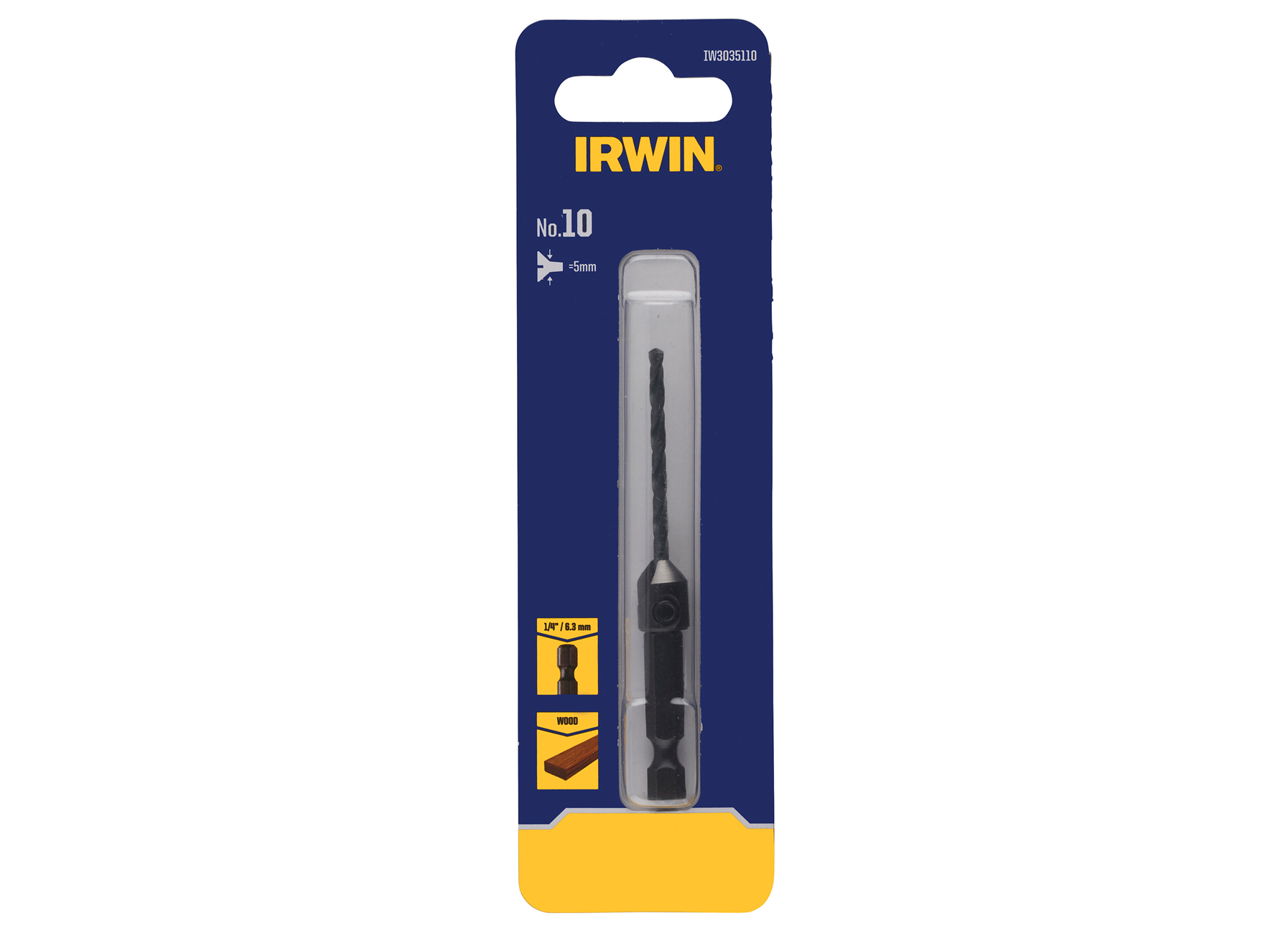 IRWIN MECHE A CHANFREINER AVEC MECHE PILOTE HEX
