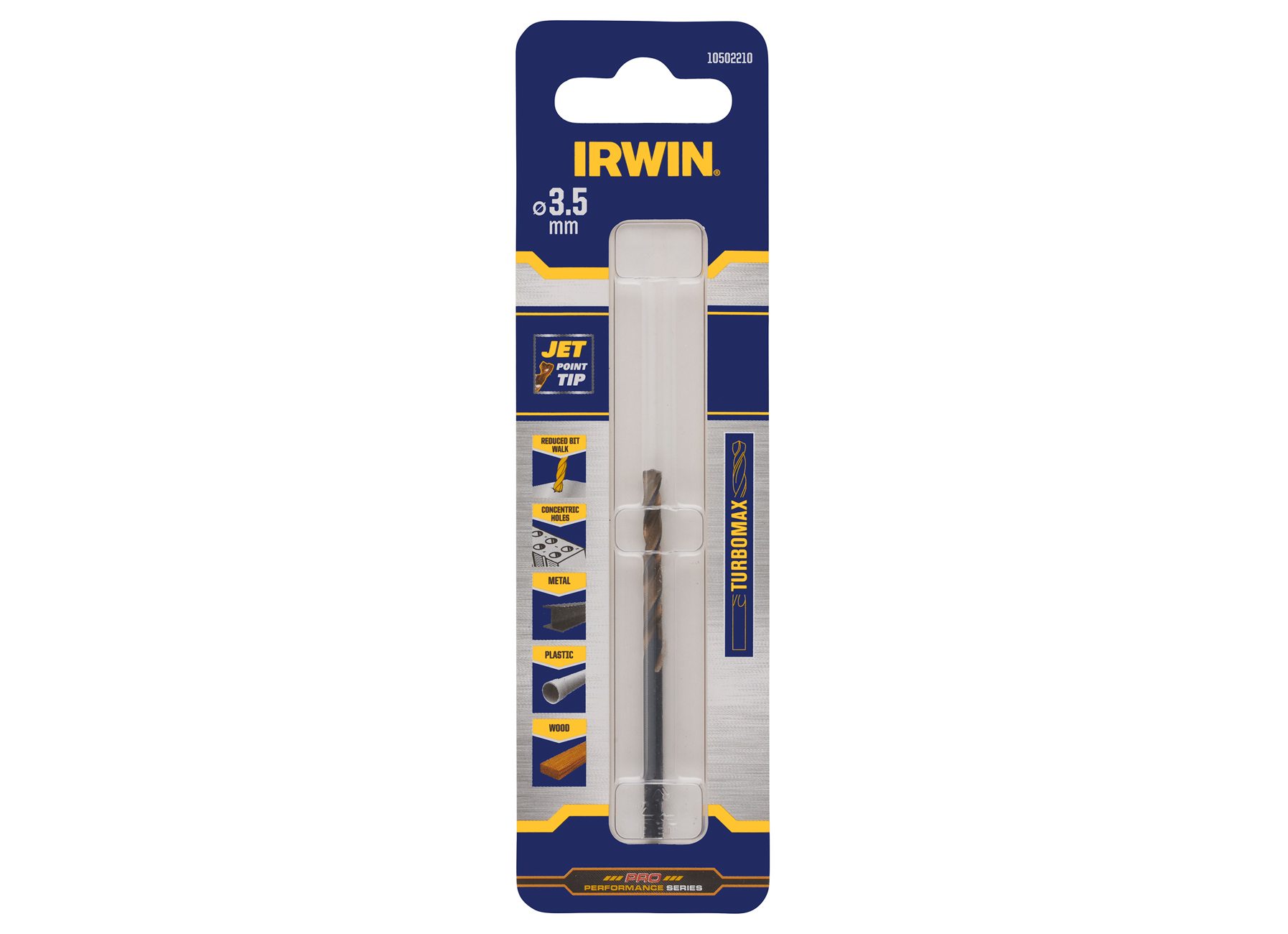 IRWIN HSS METAALBOOR TURBOMAX 3.5MM