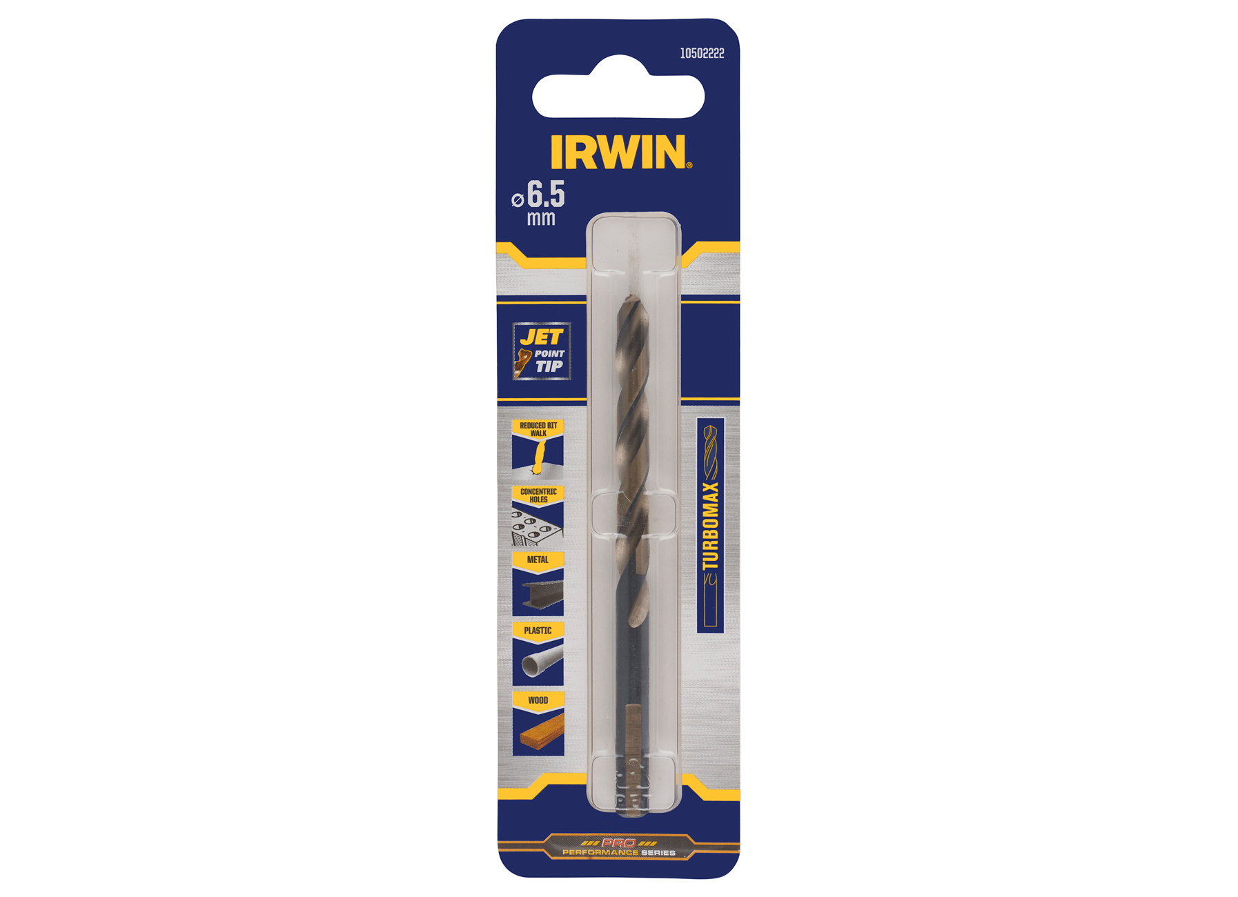 IRWIN HSS METAALBOOR TURBOMAX 6.5MM