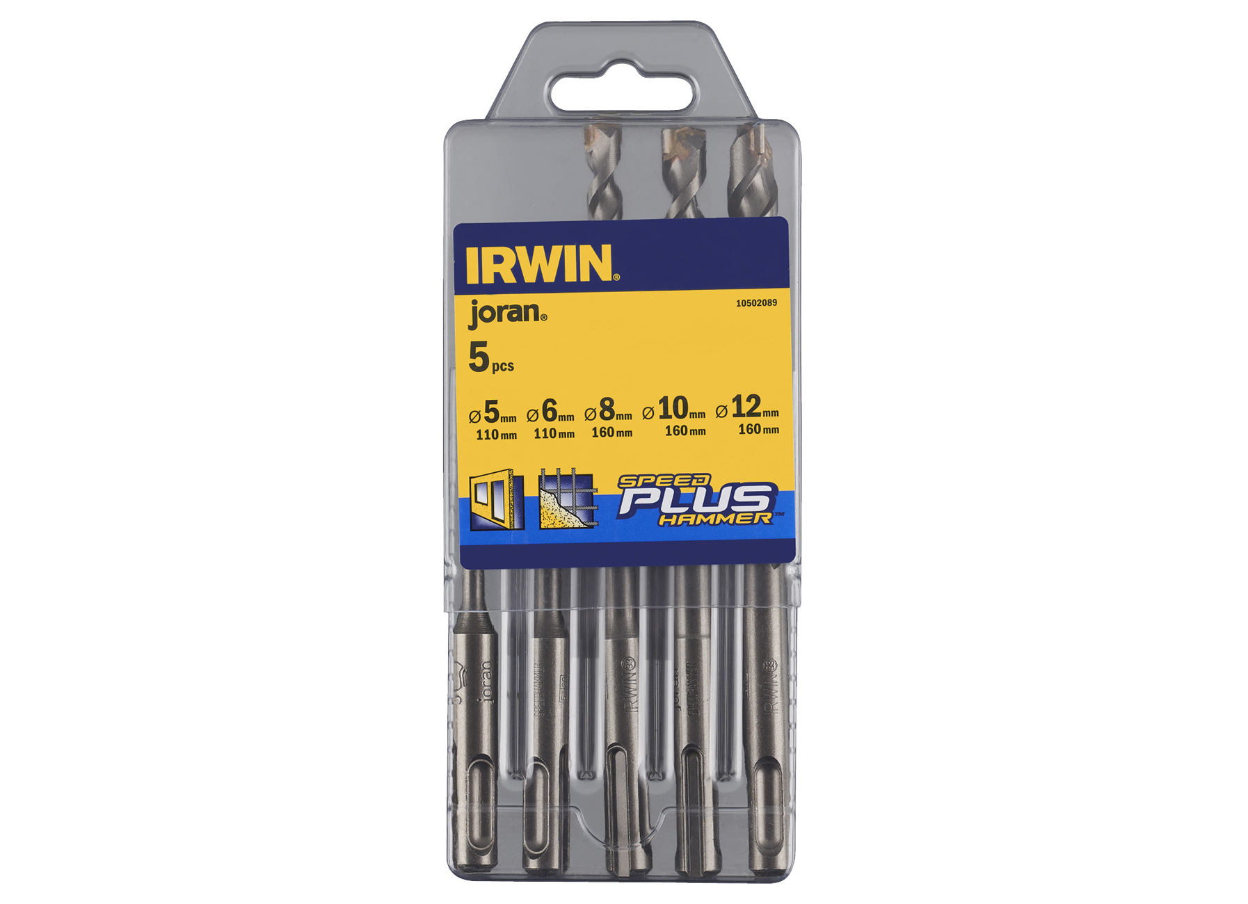 IRWIN SDS SPEEDHAMMER PLUS BETONBOREN SET 5 DELIG 5/6/8/10/12X160MM