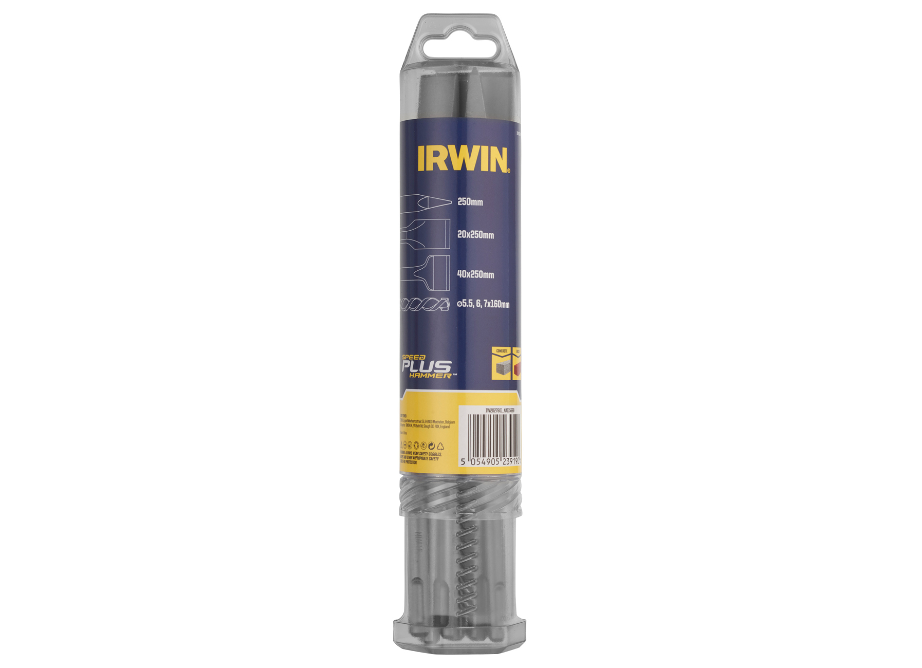 IRWIN SET SDS PLUS BOREN/BEITELS 6 STUKS