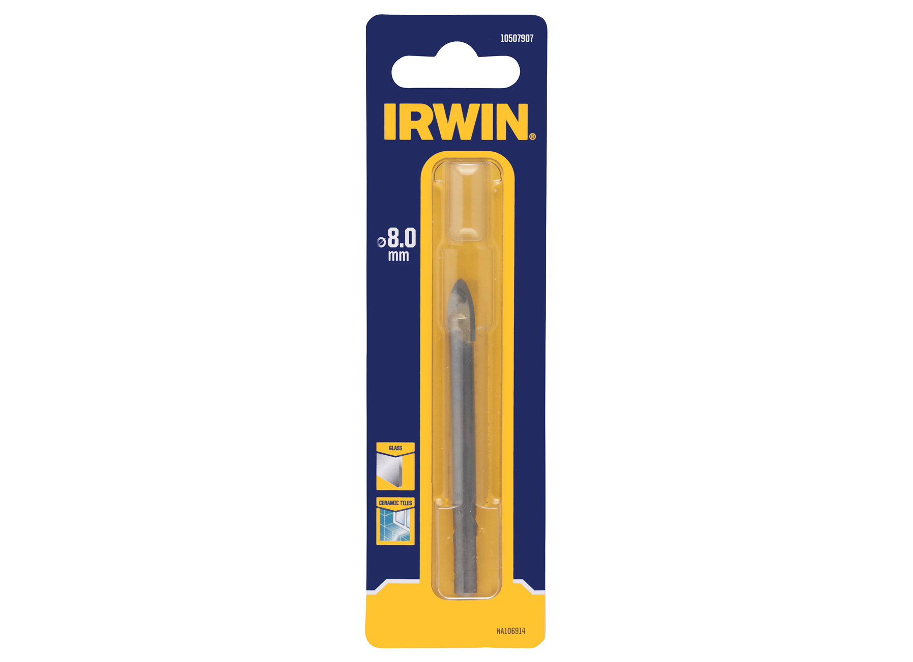 IRWIN TEGEL- EN GLASBOOR 8 MM 