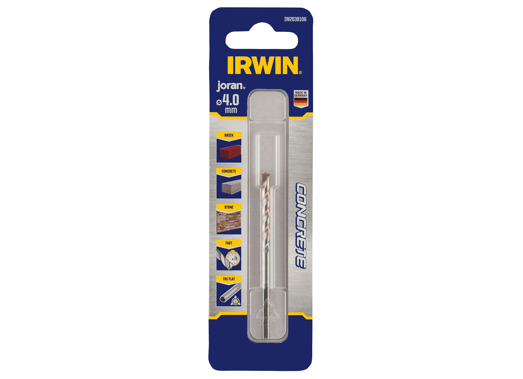 IRWIN FORET A BETON 4.0X80MM