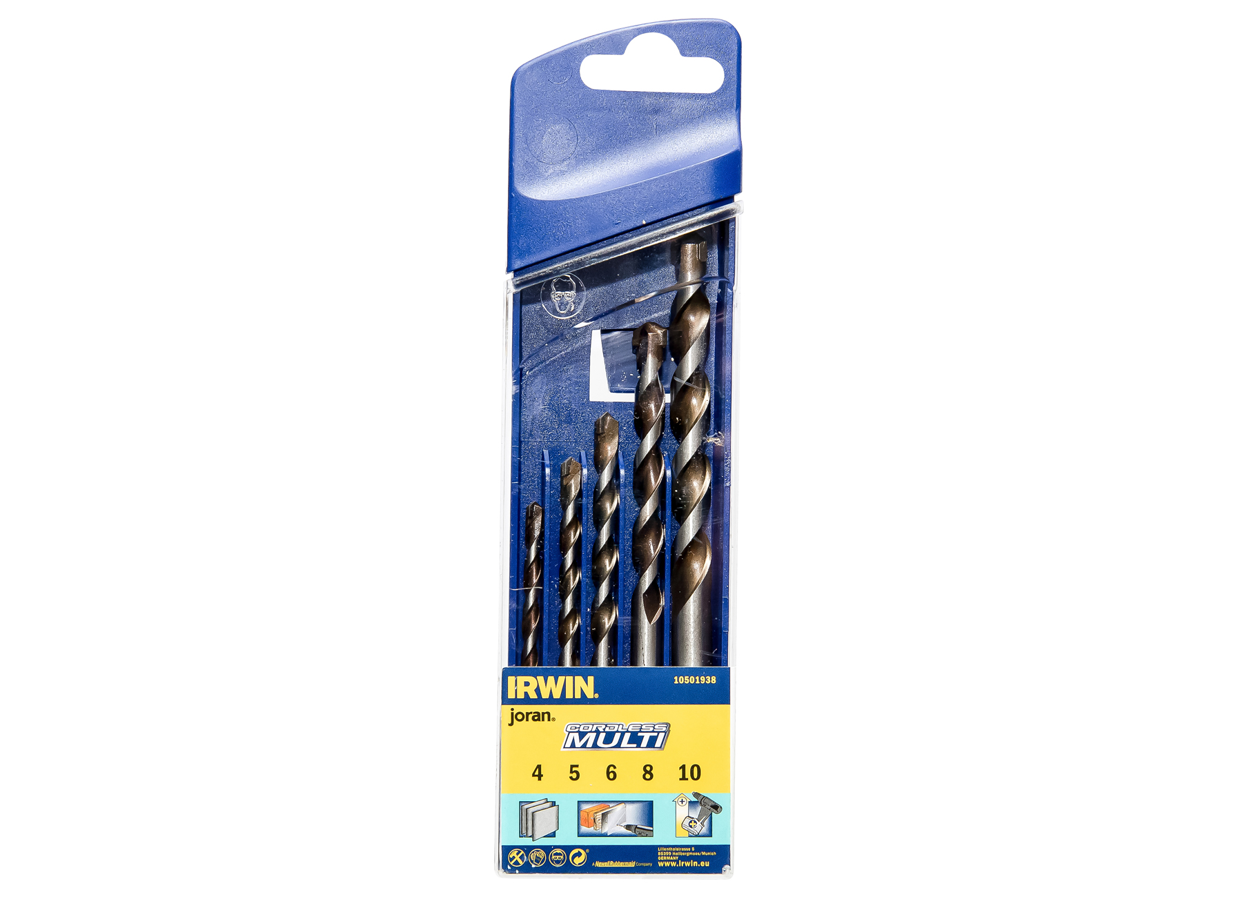 IRWIN FORETS MULTI-MATERIAUX 5PCS 4/5/6/8/10MM