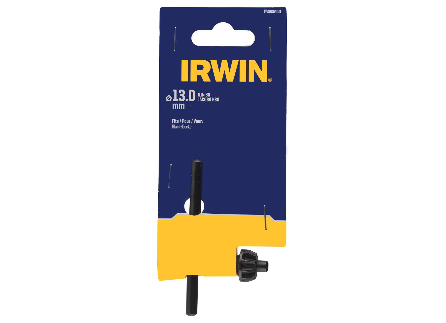 IRWIN CLE DE TETE DE FORET POUR MANDRIN DENTE STANDARD DE 13MM