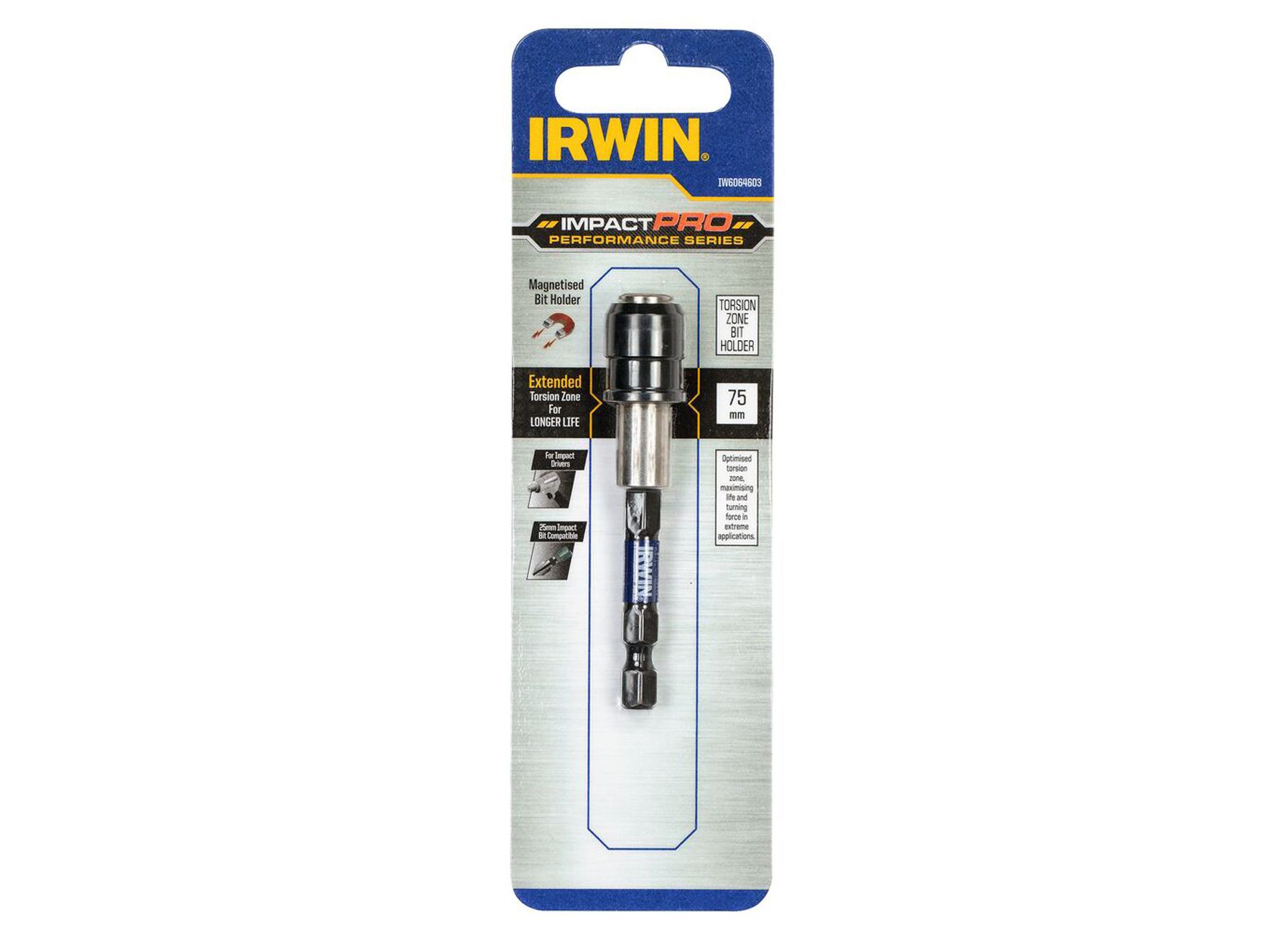 IRWIN IMPACT PRO BIT HOUDER MAGNETISCHE SCHROEFKRAAG