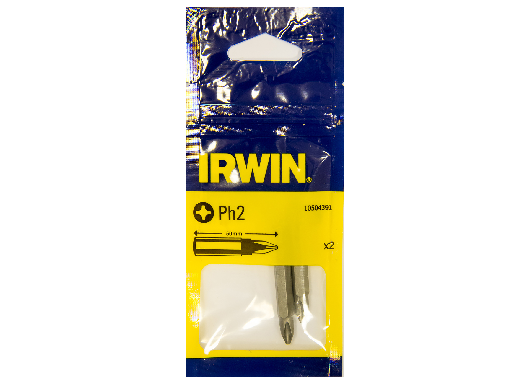 IRWIN PHILIPS PH2 - 1/4'' / 50 MM - 2 STUKS 