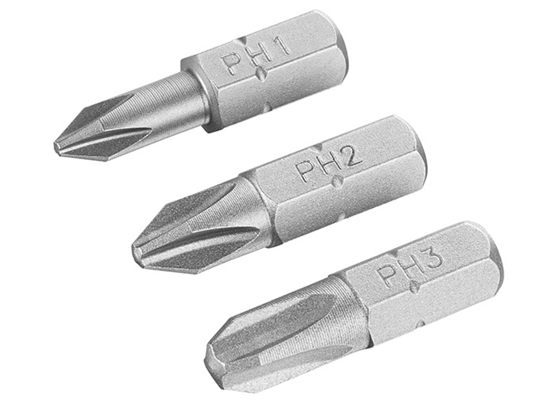 IRWIN SET EMBOUTS 3PCS PH1, PH2, PH3 - 25MM