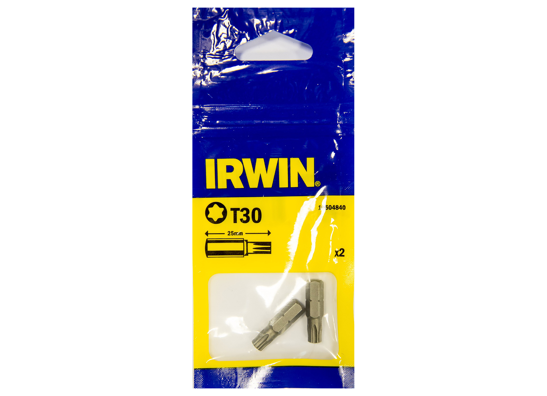 IRWIN TORX T30 - 1/4''/25MM - 2 PIECES