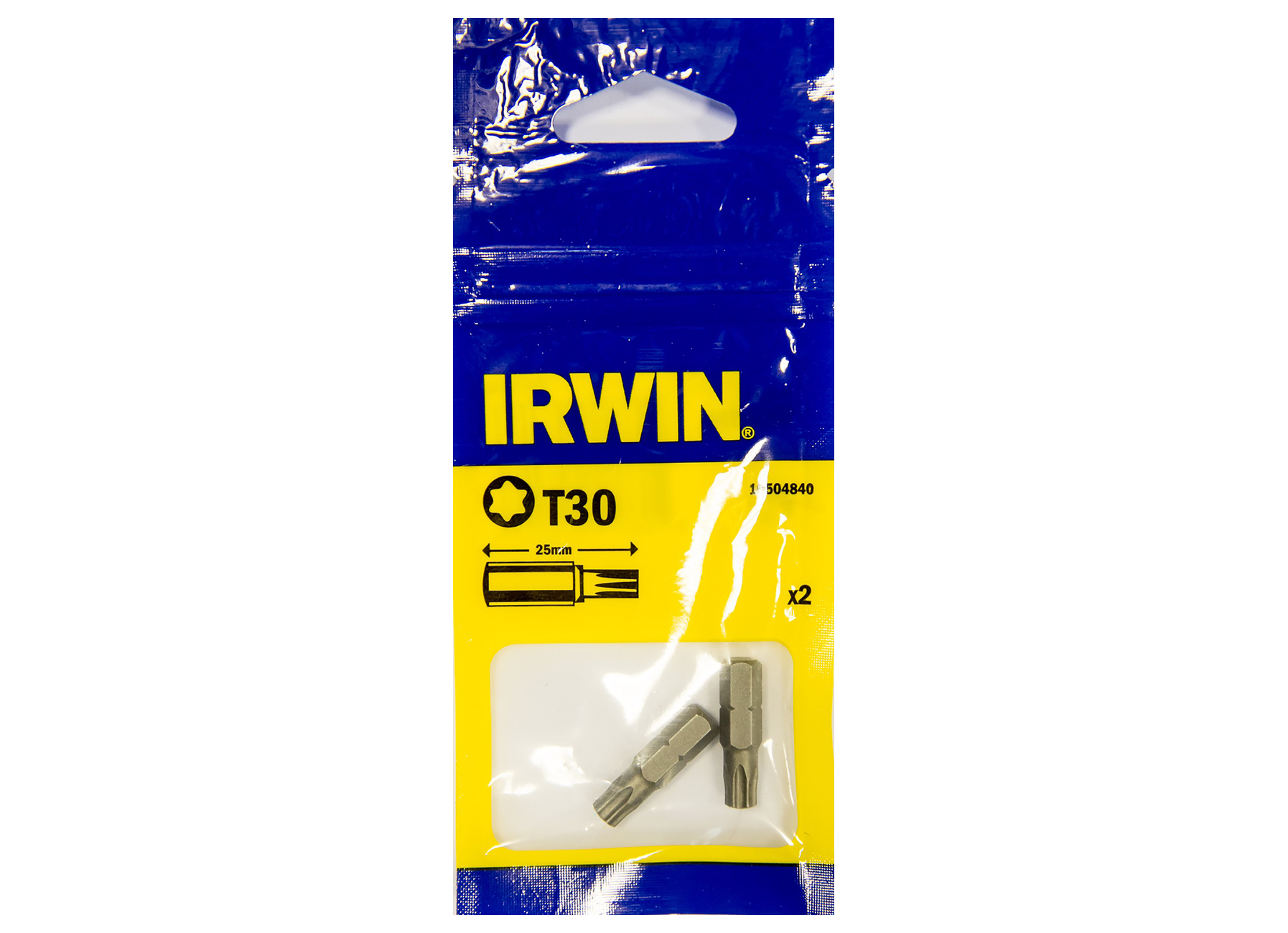 IRWIN TORX T30 - 1/4''/25MM - 2 STUKS