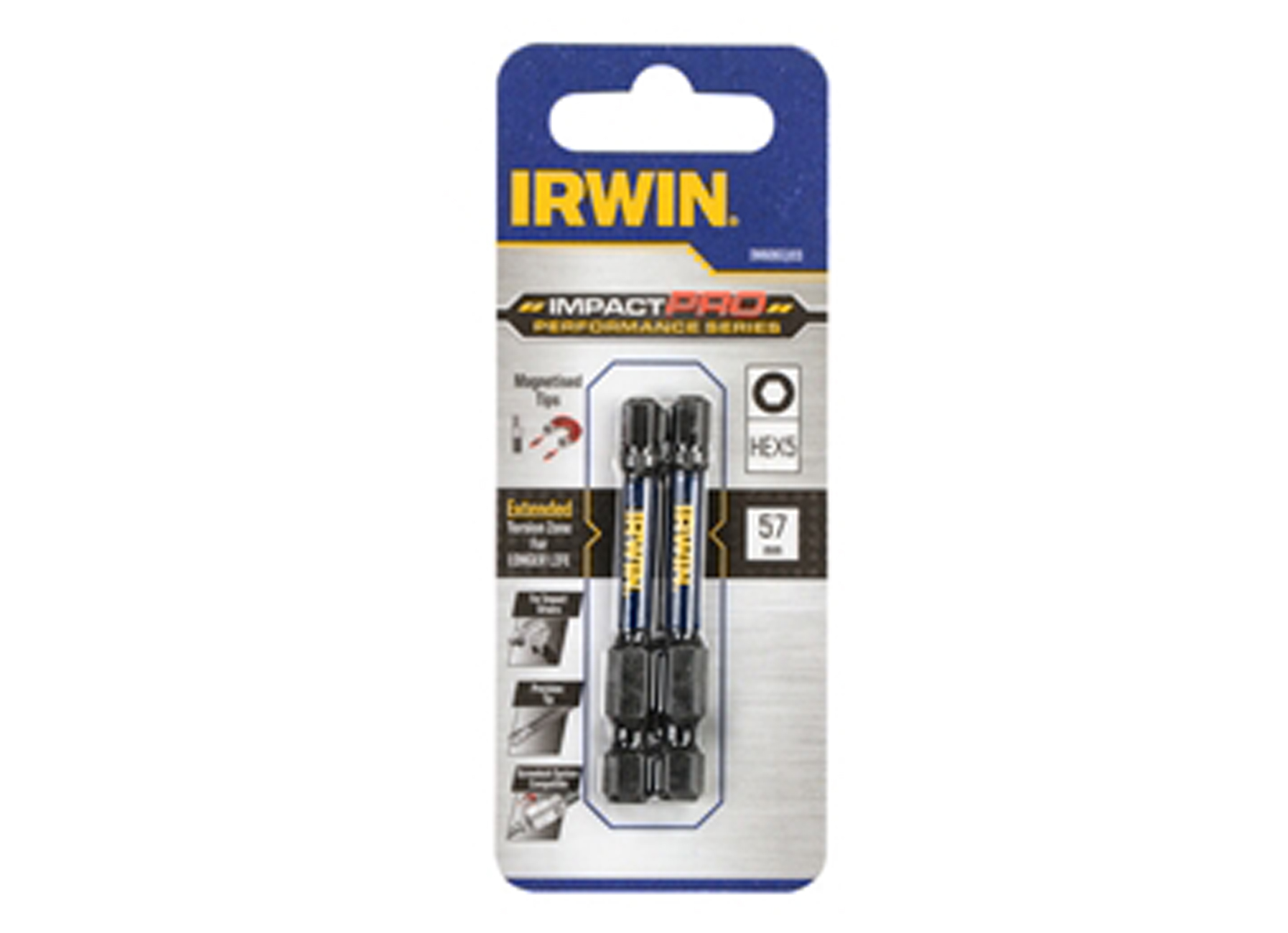 IRWIN IMPACT PRO 57MM HEX5 - 2 STK