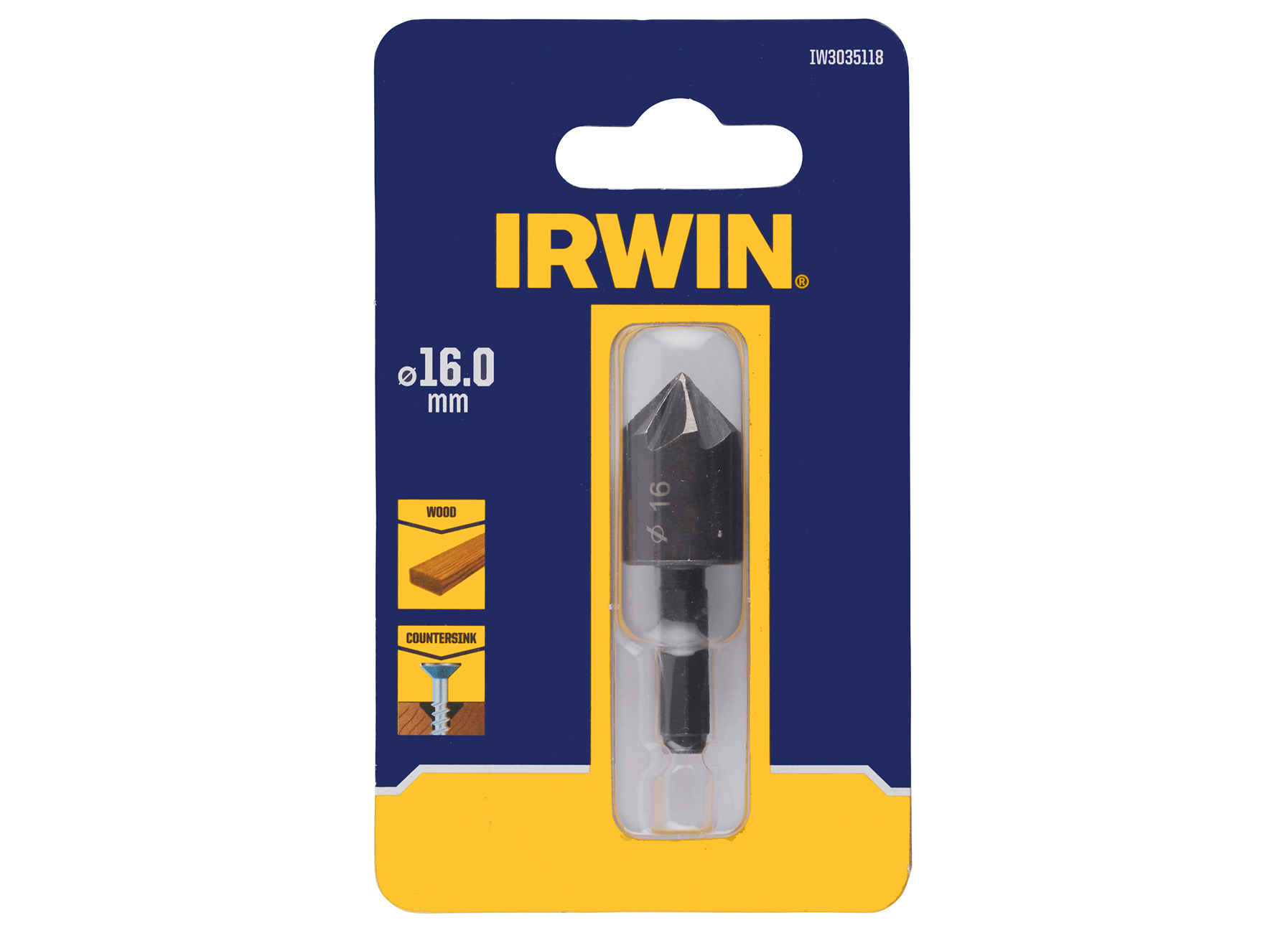 IRWIN MECHE A CHANFREINER BOIS HEX 16.0MM