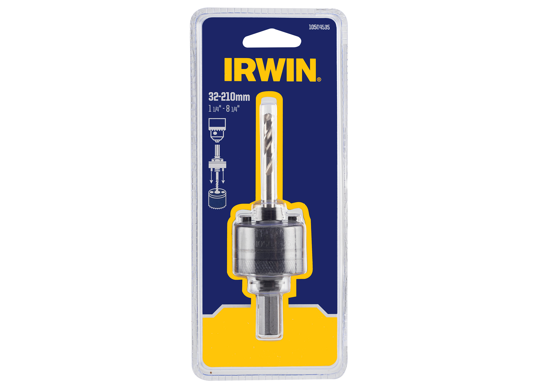 IRWIN ARBRE (MANDRIN) 13MM DE DIAMETRE COMPATIBLE SCIES TREPANS 32-210MM