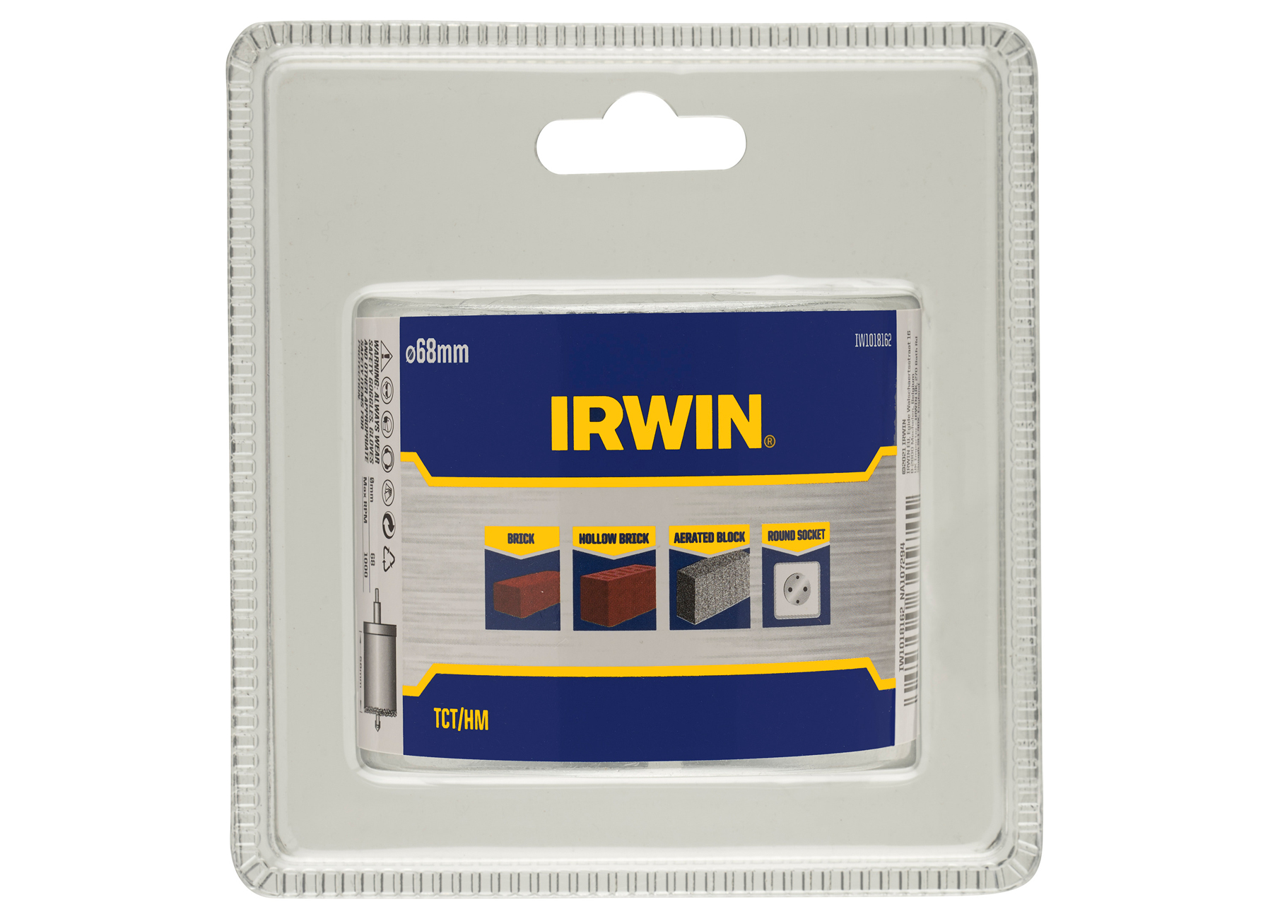 IRWIN TCT GATZAAG, Ø 68MM, VOOR STEEN, ZONDER ADAPTOR