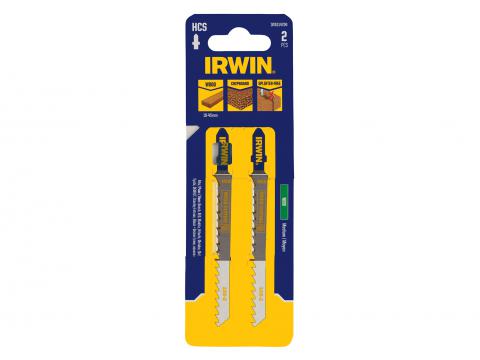 IRWIN LAME DE SCIES SAUTEUSES BOIS DE 10 JUSQU'A 45MM, DENTURE MEDIUM, EMMANCHEMENT T