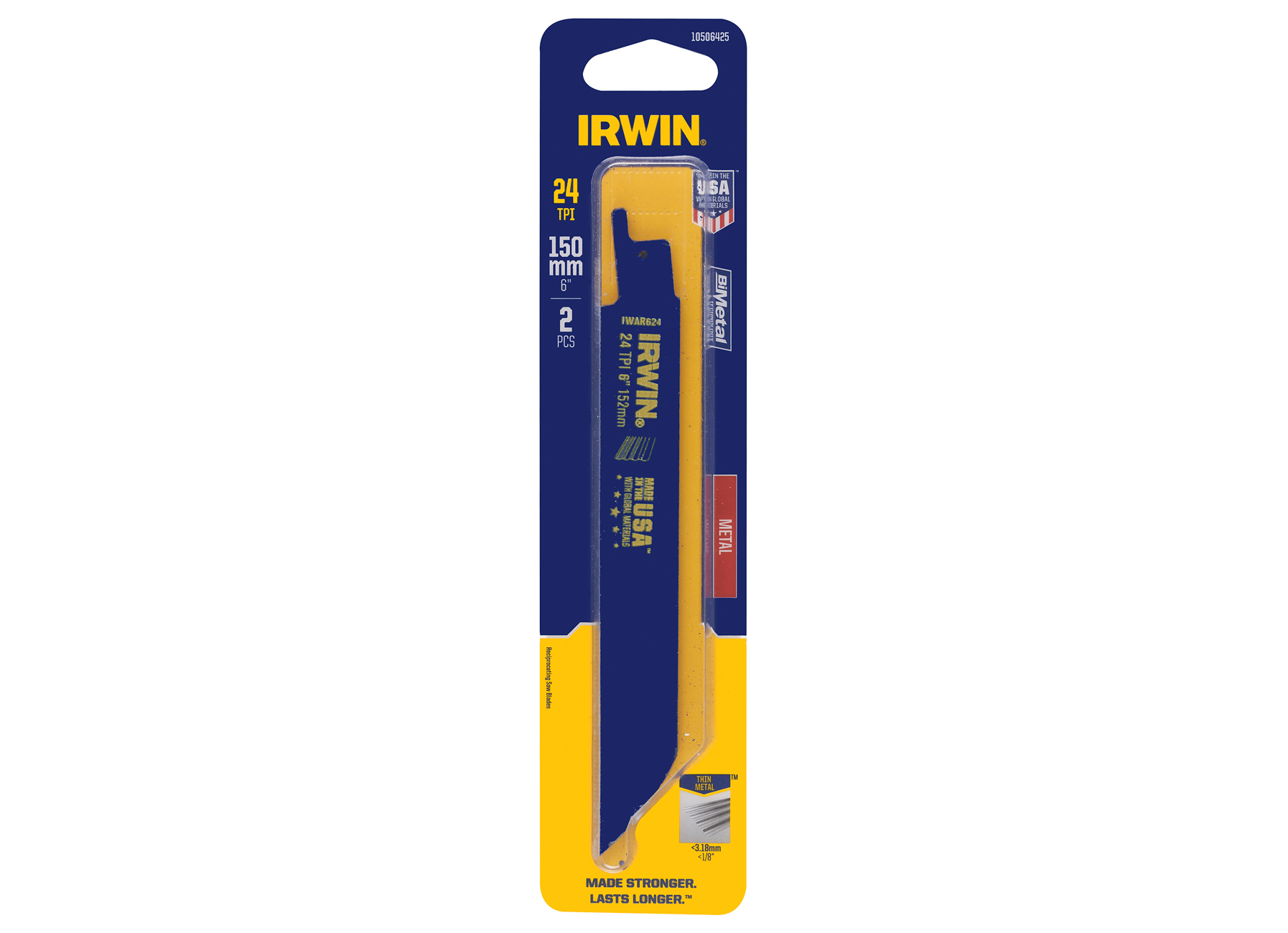 IRWIN METAALZAAG 624R 6” / 150MM 24TPI