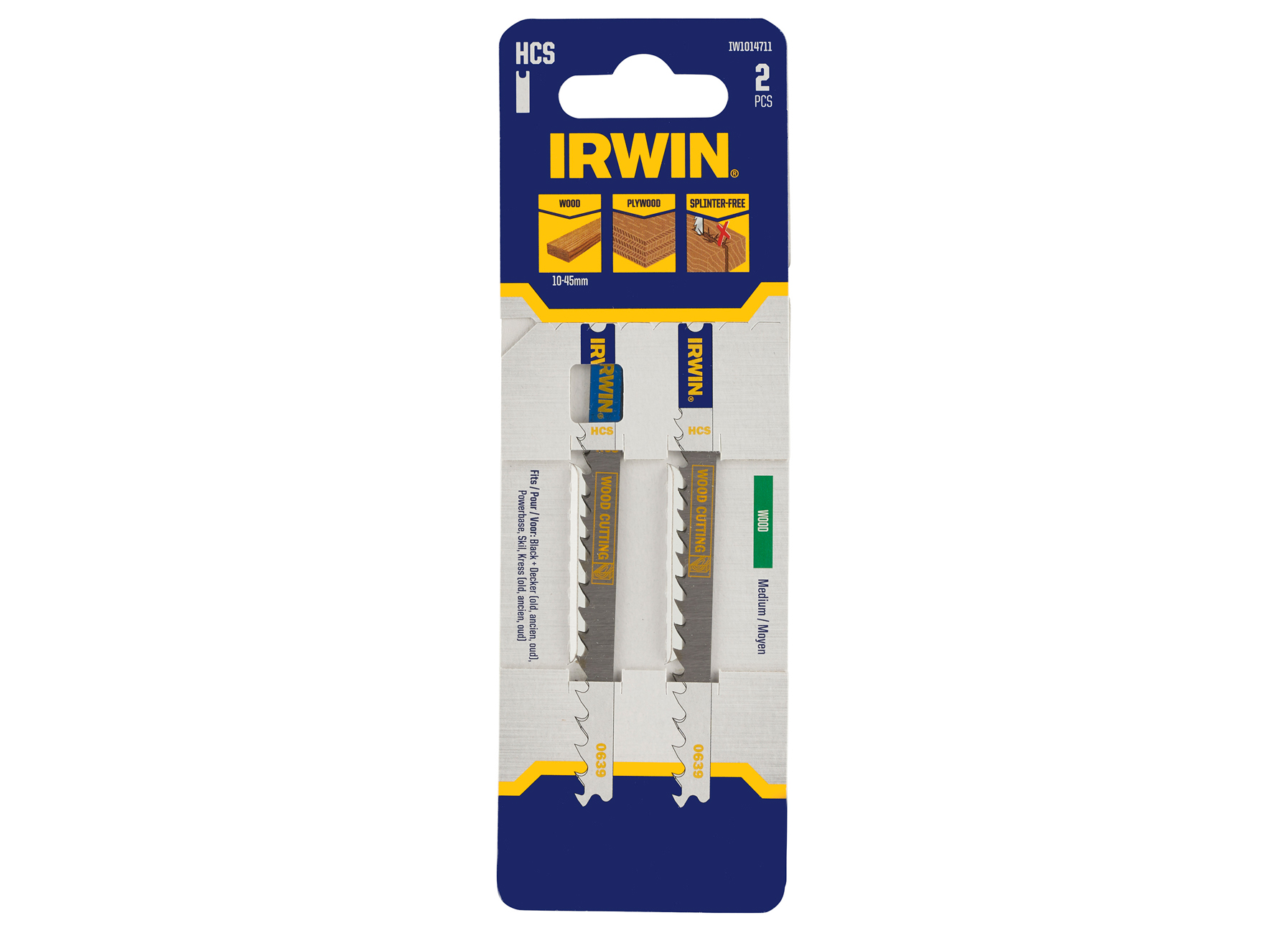 IRWIN PRO PERFORMANCE DECOUPEERZAAGBLADEN HOUT