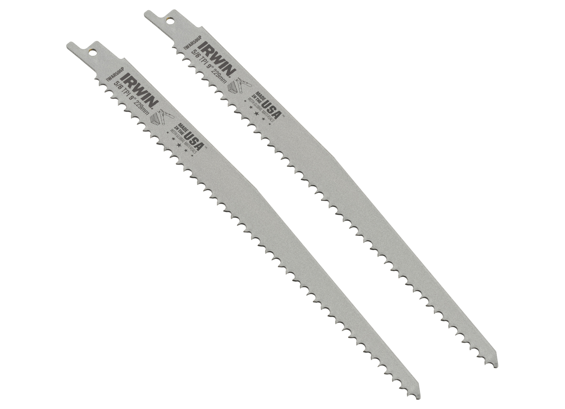 IRWIN HSS RECIPRO HOUT 5/6TPI 225MM - 2 STUKS