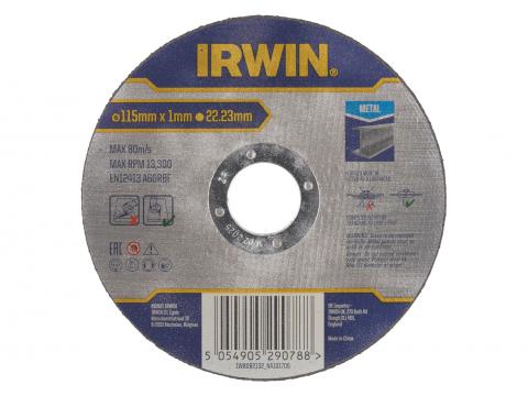 IRWIN PRO PERFORMANCE DISQUE A TRONCONNER POUR METAUX, PLAT - 115MM X 1.0MM