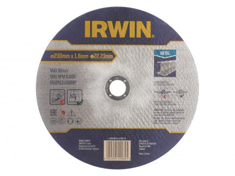 IRWIN PRO PERFORMANCE DISQUE A TRONCONNER POUR METAUX, PLAT - 230MM X 1.8MM