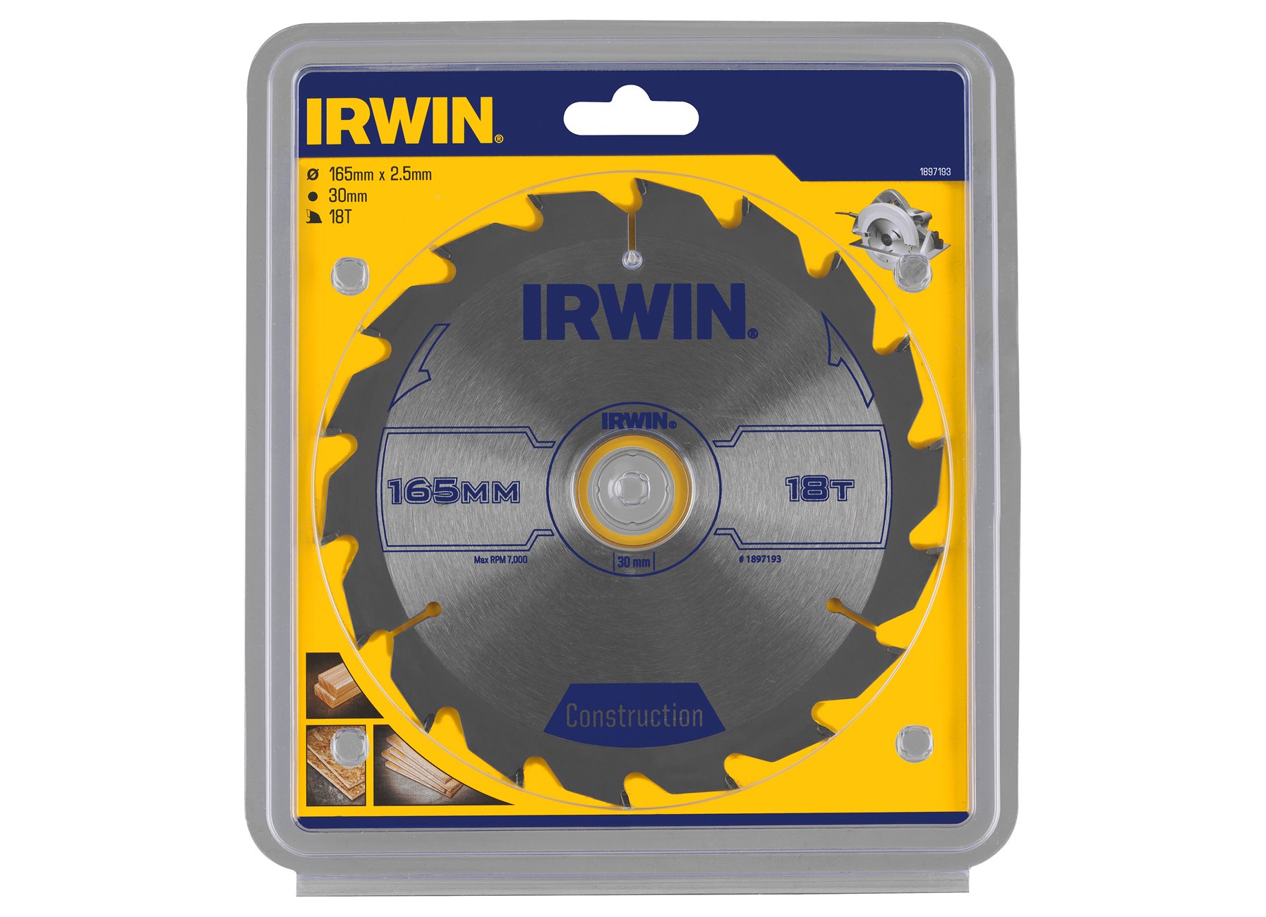 IRWIN CONSTRUCTIECIRKELZAAGBLADEN