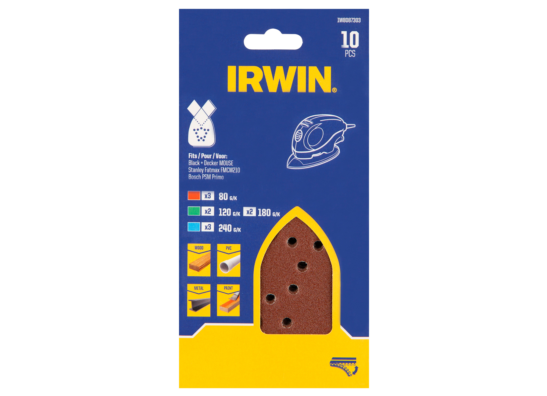 IRWIN SET MULTISCHUURSTROKEN QUICK FIT 10STUKS