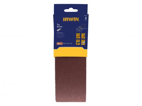 IRWIN SCHUURBAND 75X457MM, K80