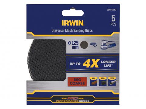 IRWIN ABRASIFS SYNTHÉTIQUE Ø 125MM K80