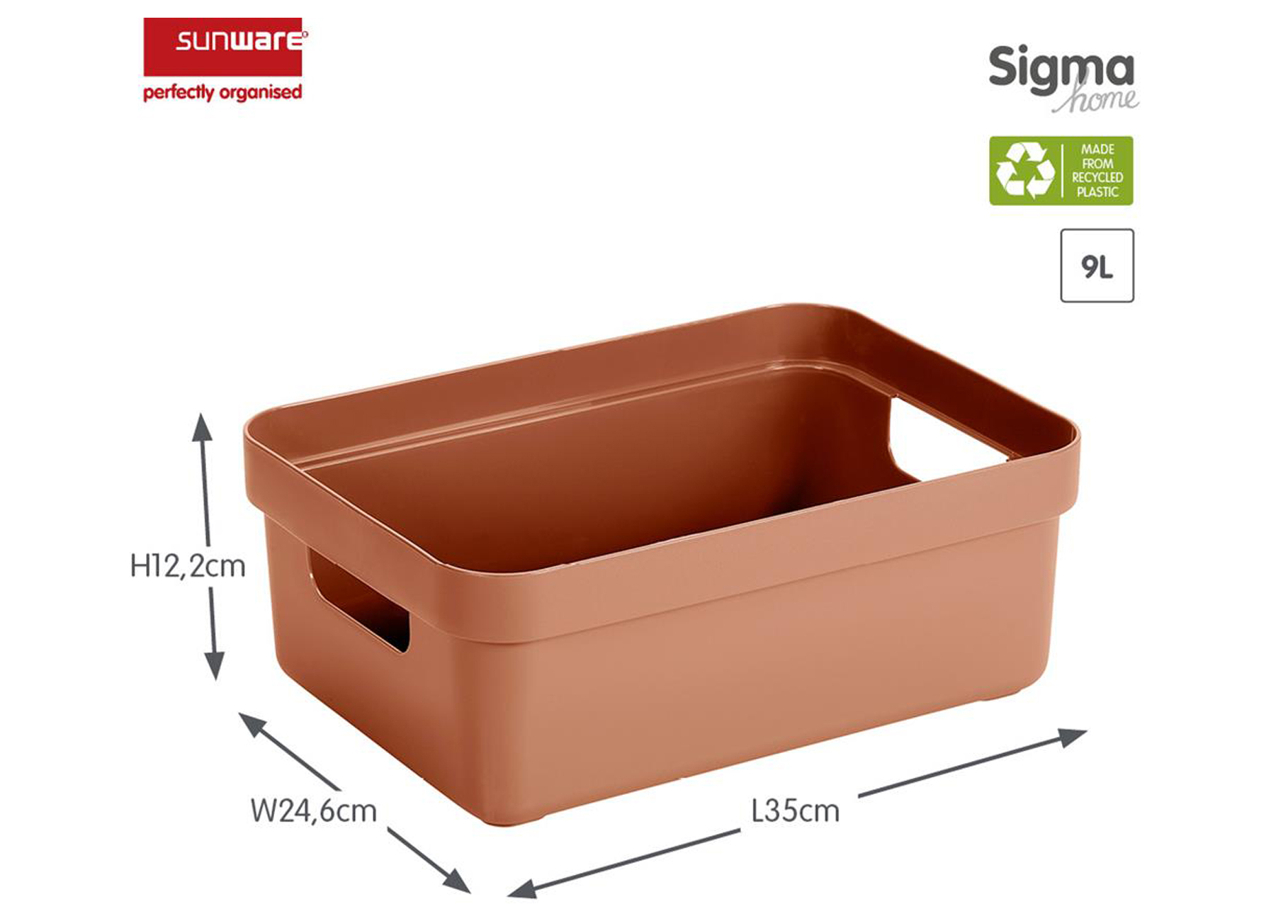 SIGMA HOME BOITE DE RANGEMENT TERRA 9L
