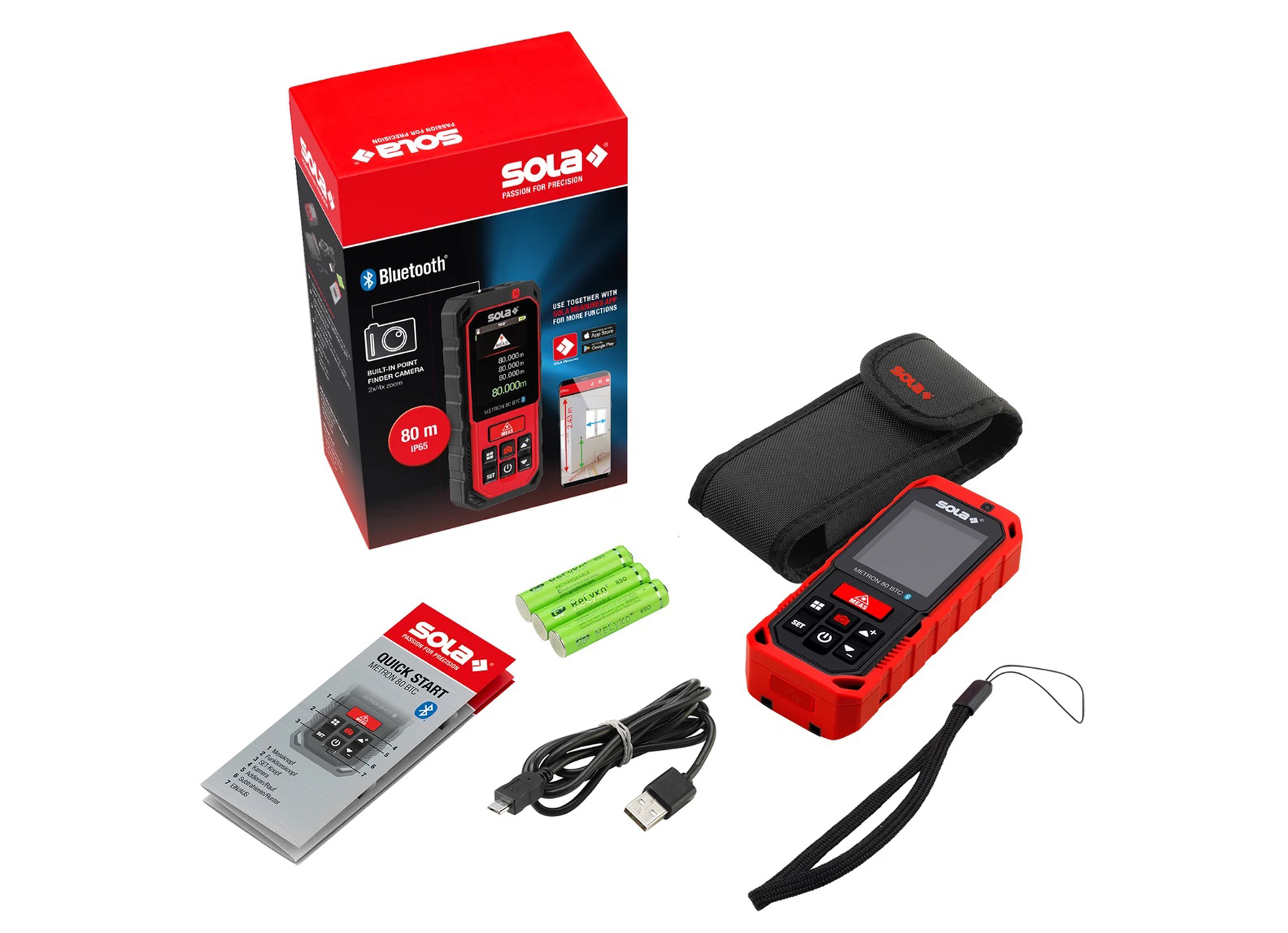 SOLA TELEMETRE LASER METRON 80 BTC