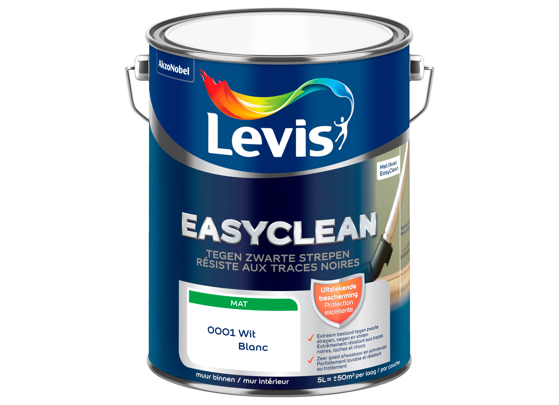 LEVIS EASYCLEAN TRACES NOIRES SATIN MIX WHITE 5L