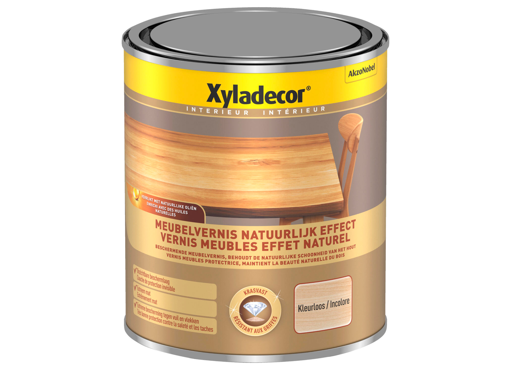 XYLADECOR MEUBEL VERNIS NATUURLIJK EFFECT KLEURLOOS 1L