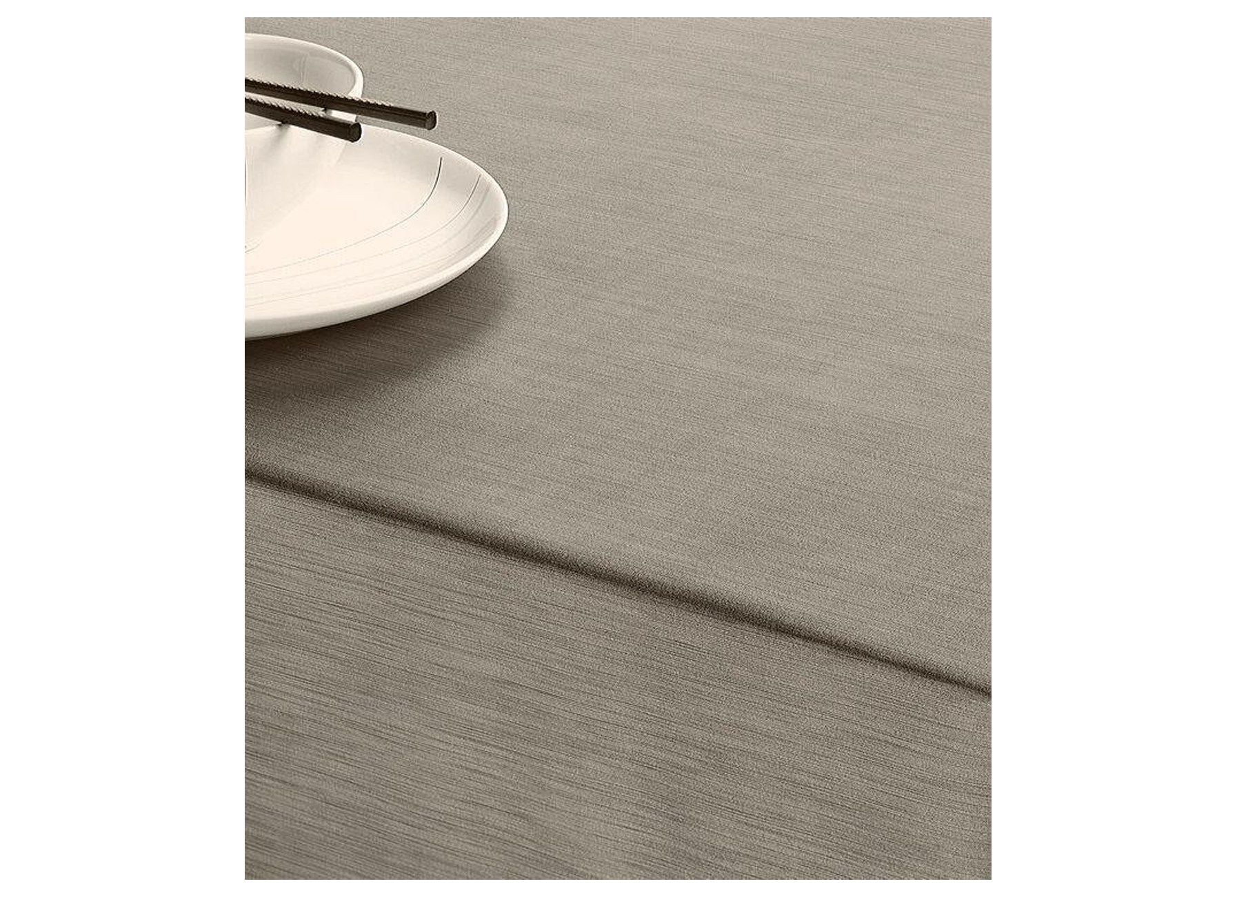 TAFELKLEED NON-WOVEN BRUSHED METAL UNI STEEL 140CM (PER LM)