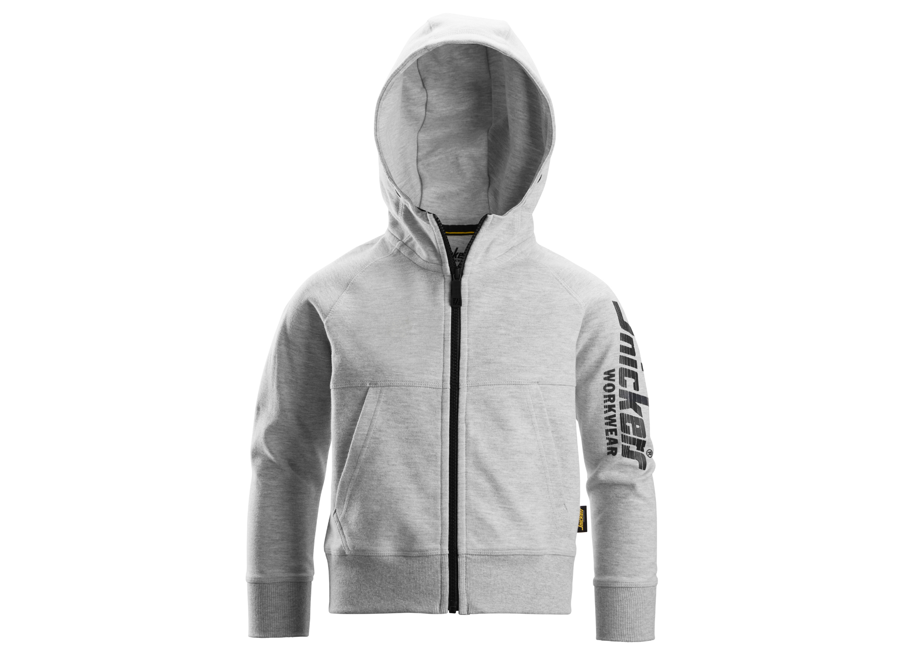 SNICKERS JUNIOR LOGO FULL-ZIP HOODIE GEMELLEERD GRIJS M=104