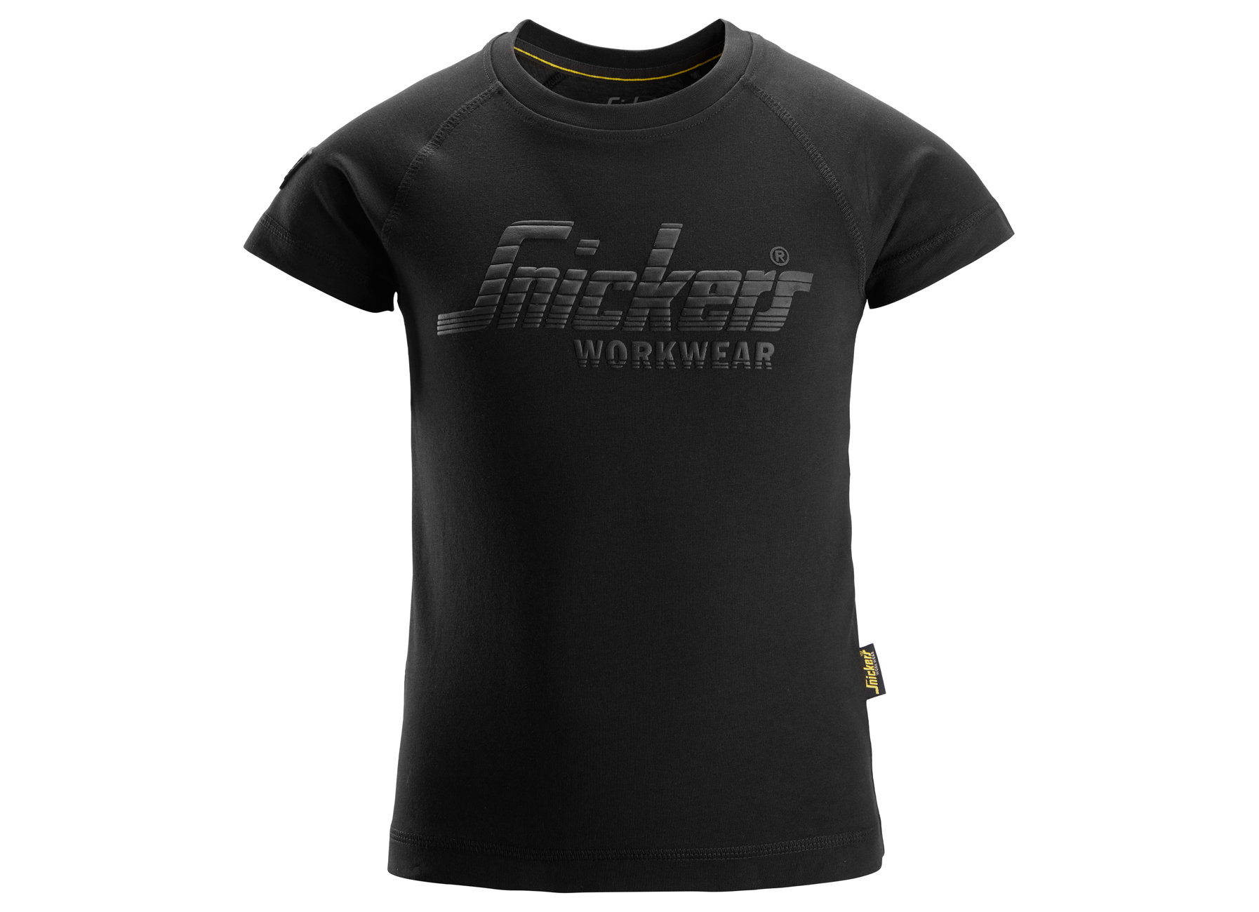 SNICKERS JUNIOR LOGO T-SHIRT ZWART M=104