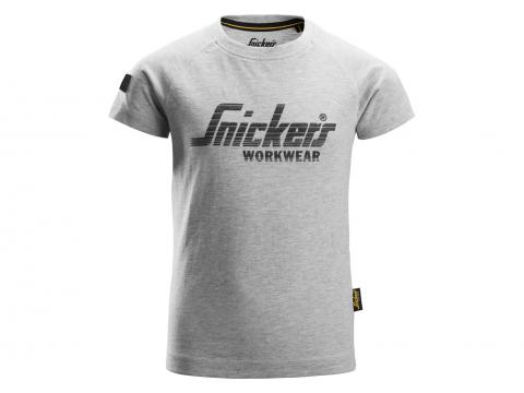 SNICKERS T-SHIRT AVEC LOGO JUNIOR GRIS MELANGE T=116